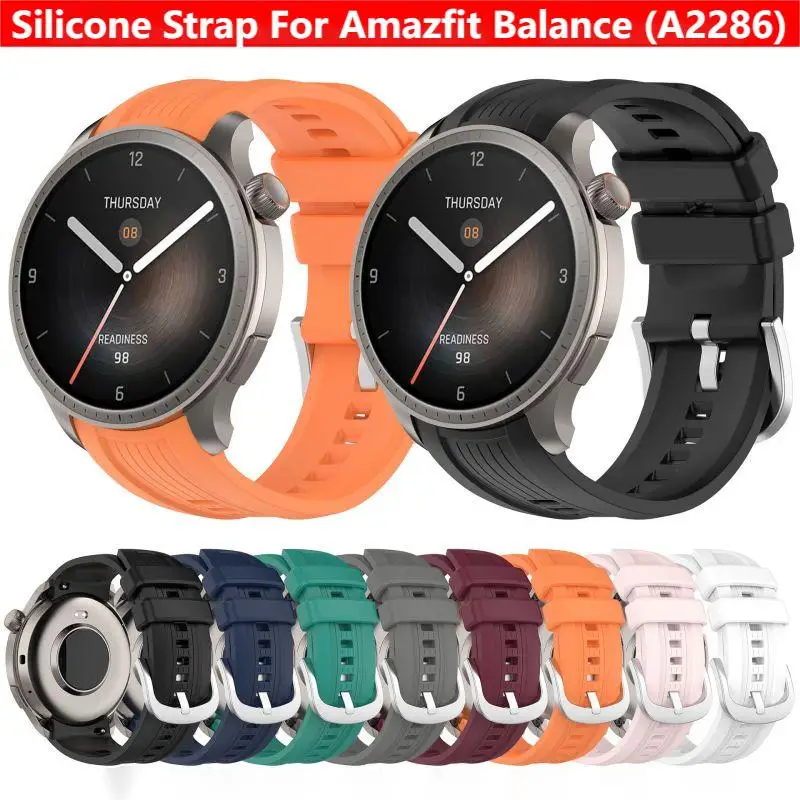 Silicone Band Replacement - Silicone Strap for Amazfit Balance A2286
