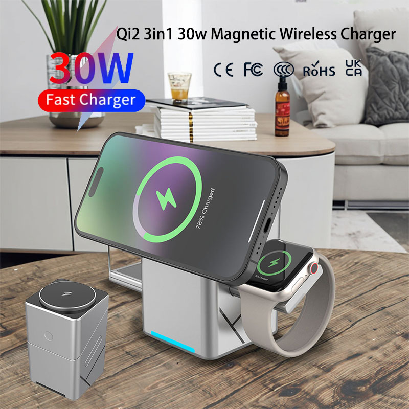 Smartwatch Touch - 15W Touch Rotating Magnetic Multi-function 3