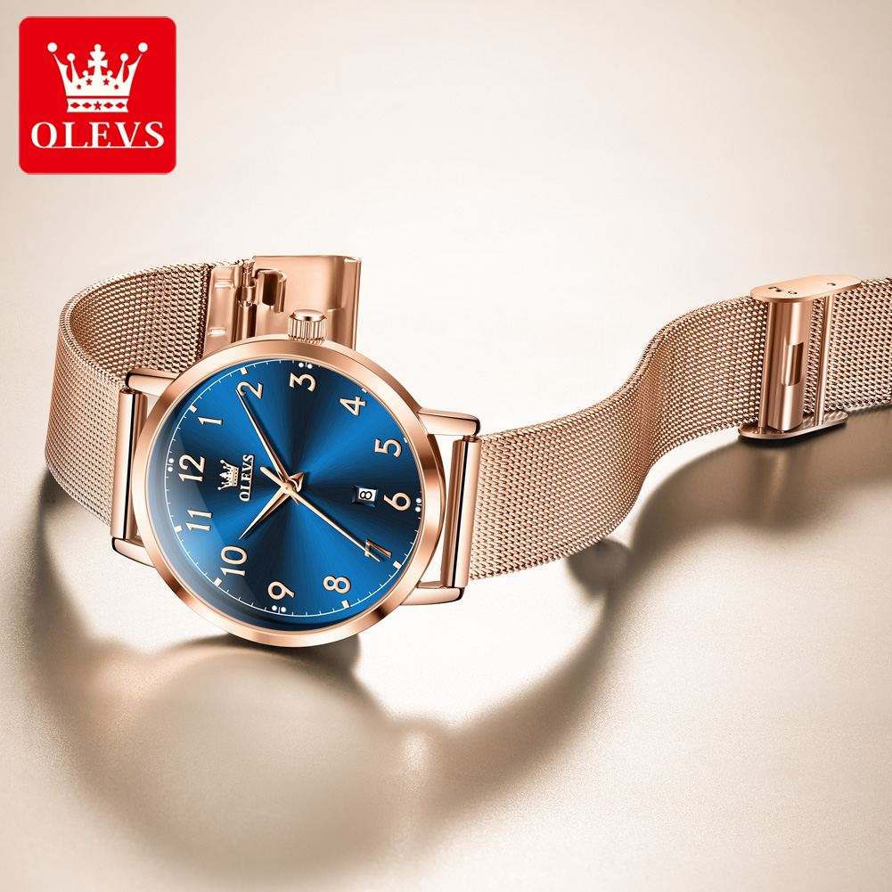 OLEVS 5653 Woman Watches Elega - огляд і ціна Stainless Mesh Band