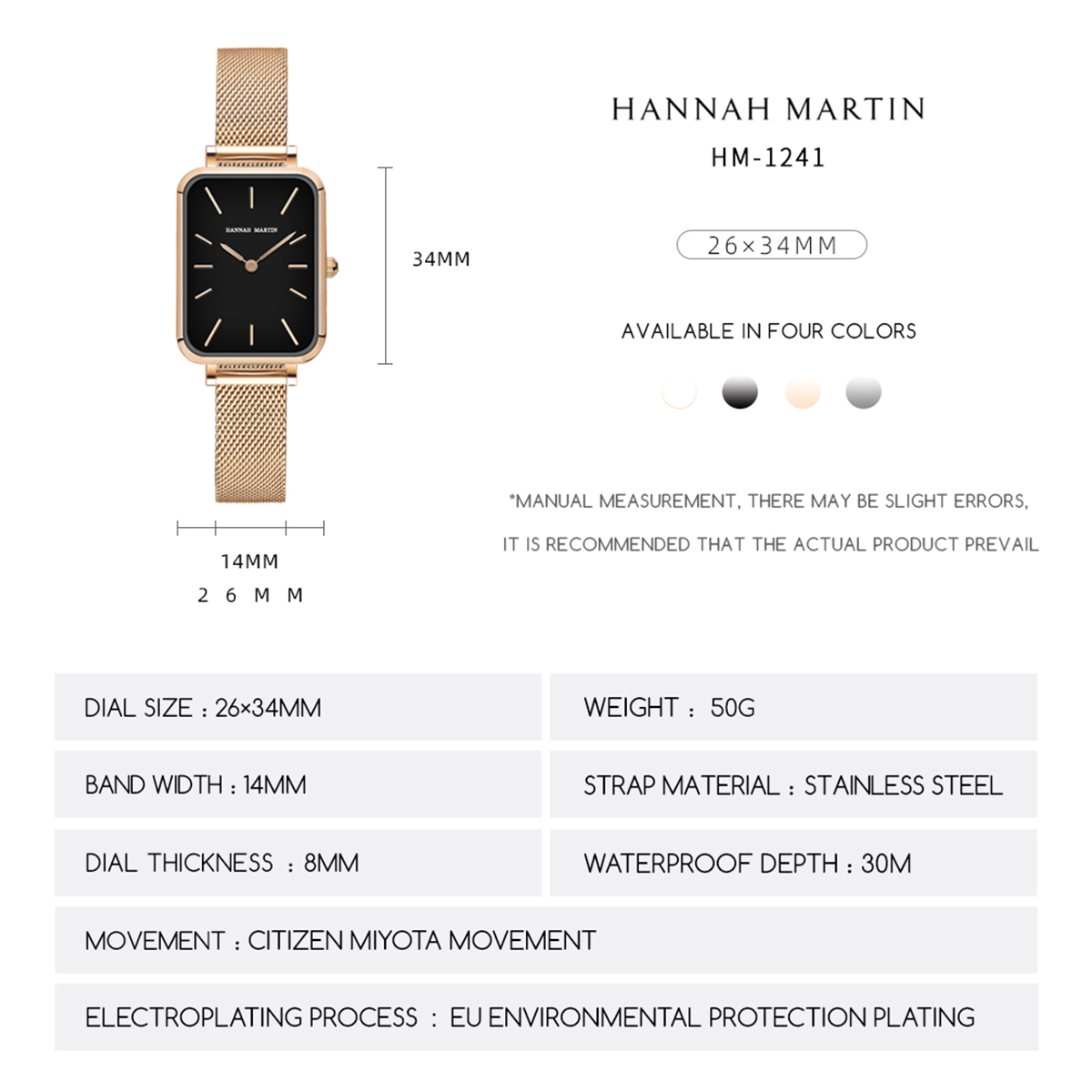 Rectangle Ultrathin Nordic Sim - огляд і ціна Stainless Mesh Band