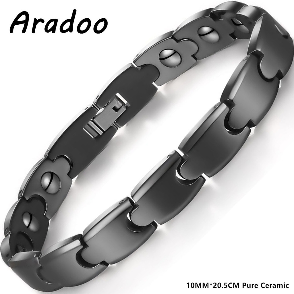 Aradoo Premium Ceramic Hematit - огляд і ціна Ceramic Link Bracelet