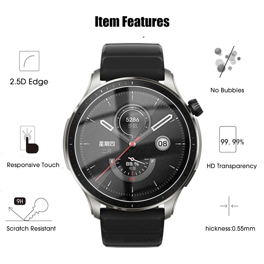 Tempered Glass for Smart Watch - огляд і ціна Motorola Smartwatch Accessories