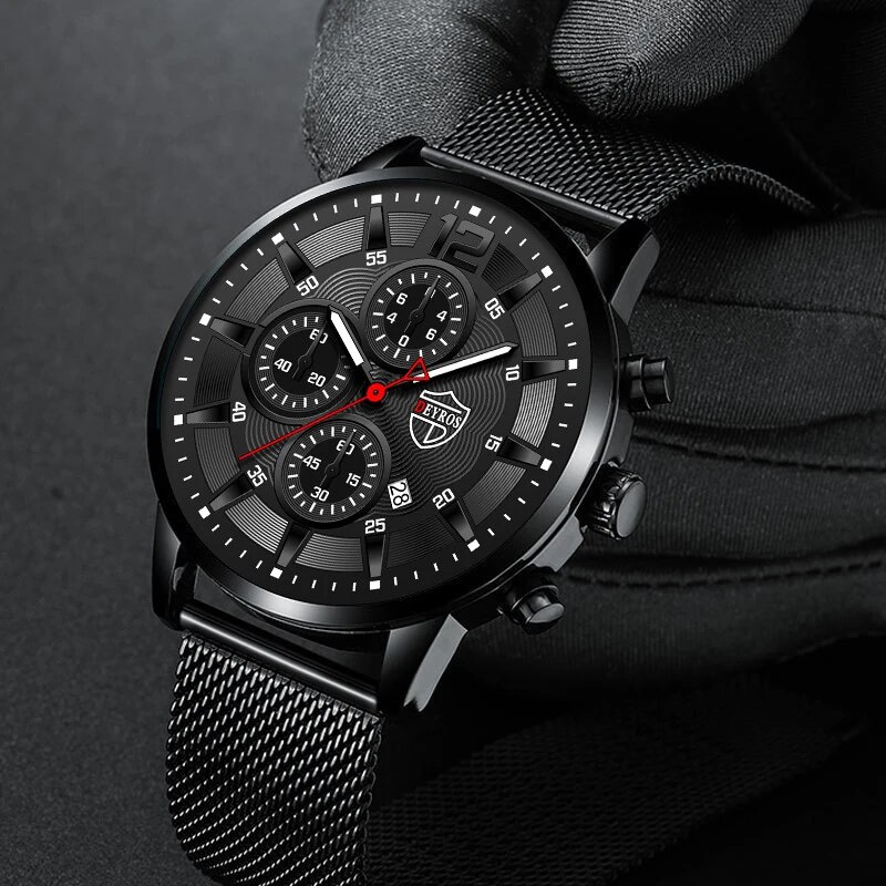 DEYROS Mens Fashion Minimalist - огляд і ціна Stainless Mesh Band