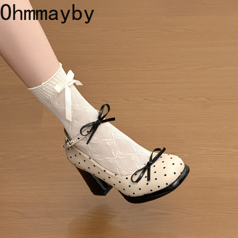 Platform Thick Heel Women Mary - огляд і ціна Leather Classic Strap