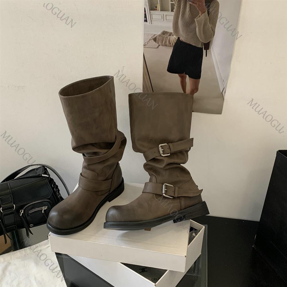 Spring Autumn Chunky Heel Thig - огляд і ціна Leather Classic Strap