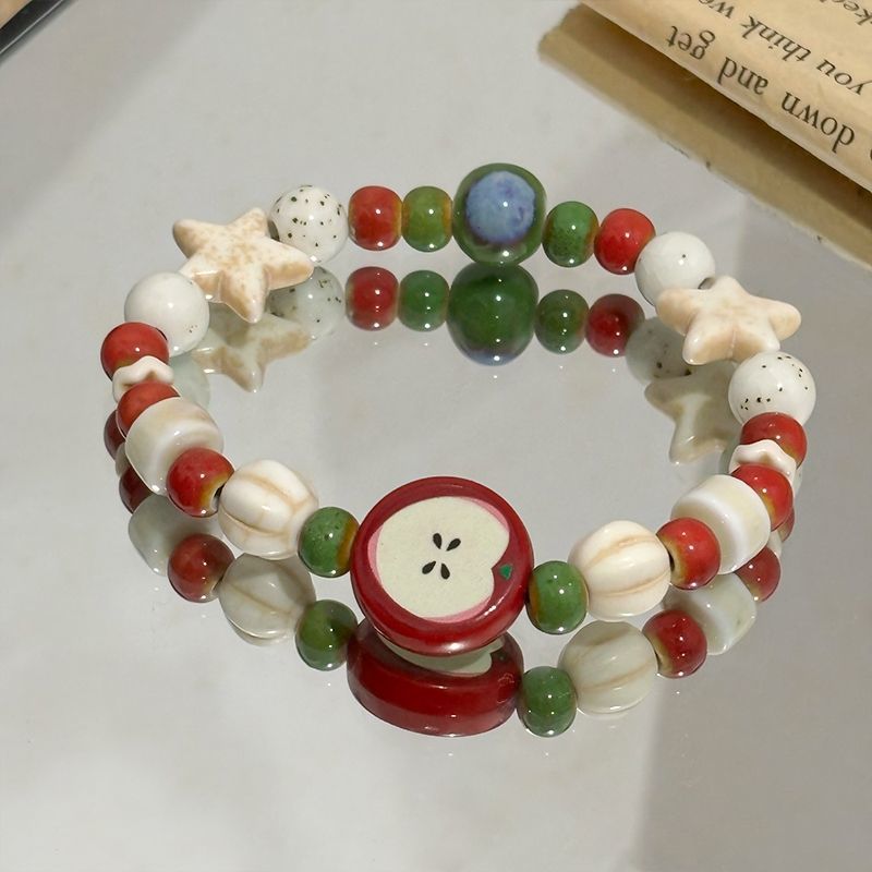Retro Imitation Apple Ceramic  - огляд і ціна Ceramic Link Bracelet