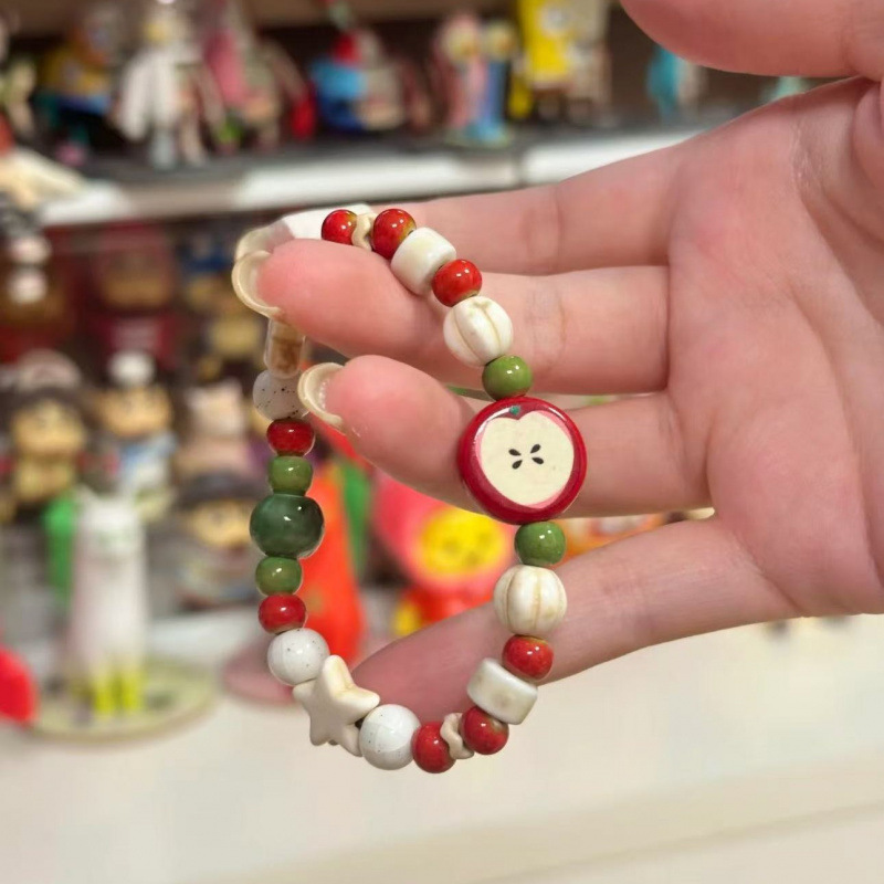 Retro Imitation Apple Ceramic  - огляд і ціна Ceramic Link Bracelet