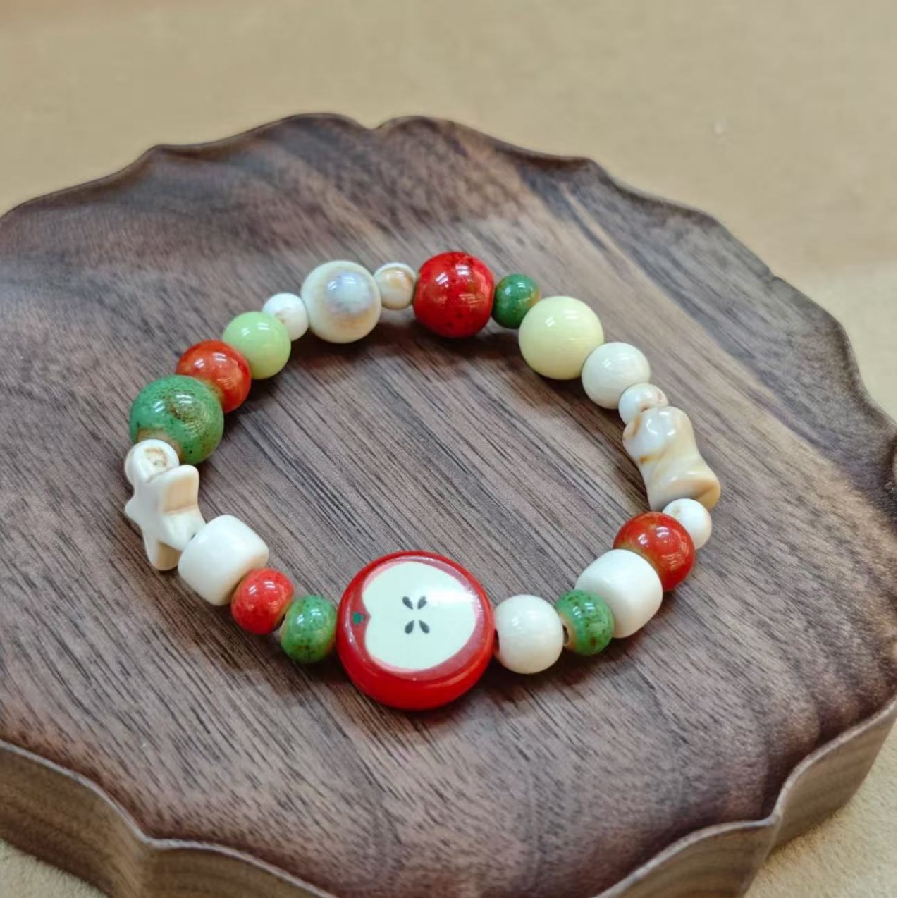 Retro Imitation Apple Ceramic  - огляд і ціна Ceramic Link Bracelet