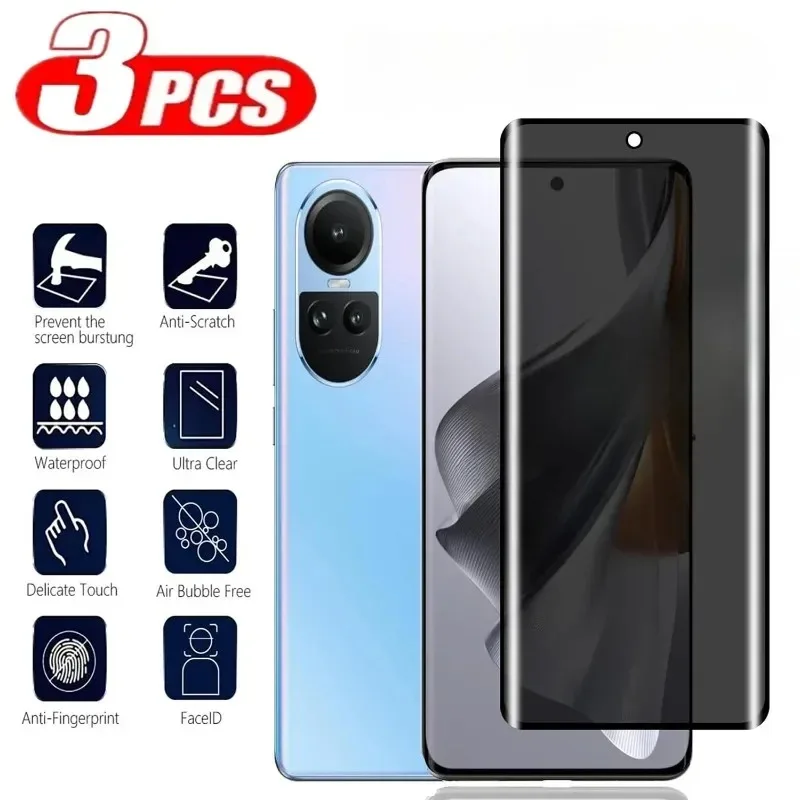 3Pcs 3D Screen Protector Priva - огляд і ціна Oppo Reno 12