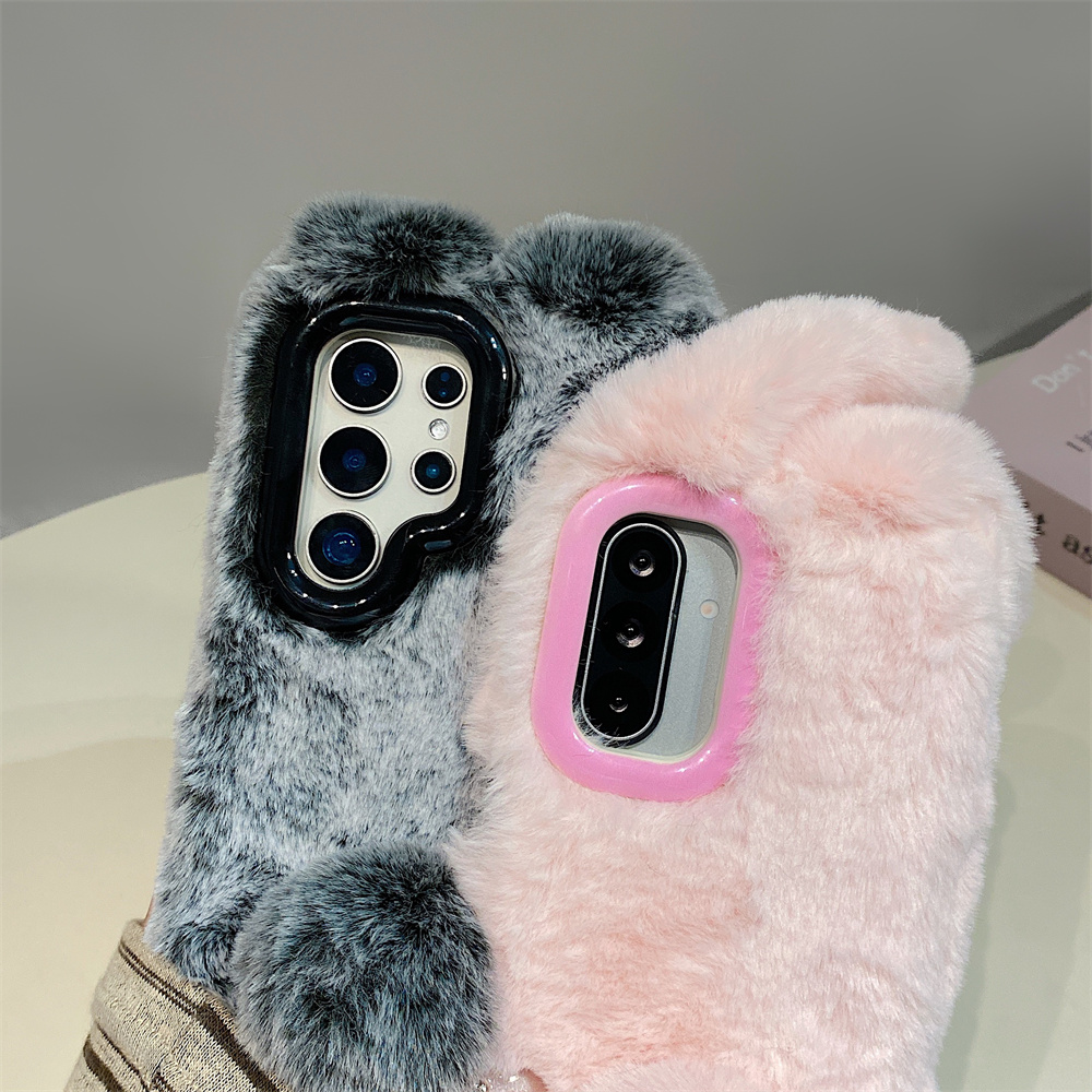 Cute Rabbit Ears Fluffy Stand  - огляд і ціна Samsung Galaxy S25