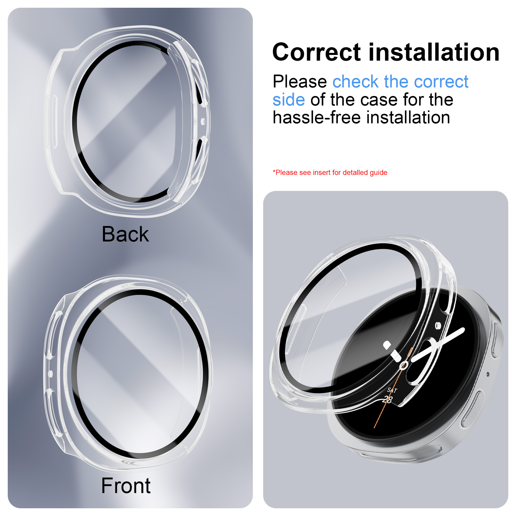 Tempered Glass+PC Case For Sam - огляд і ціна Samsung Smartwatch Accessories