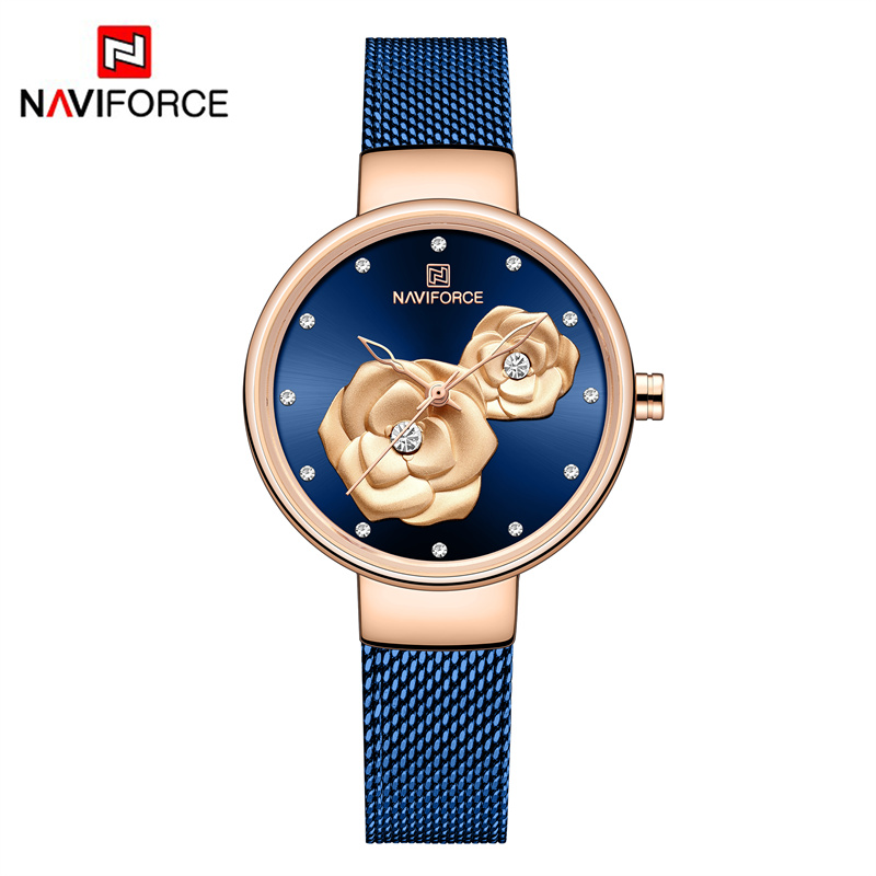 NAVIFORCE Luxury Women's Watch - огляд і ціна Stainless Mesh Band