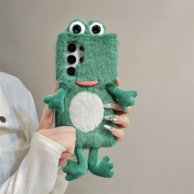 Plush Frog Phone Case, Cute Gr - огляд і ціна Samsung Galaxy S25