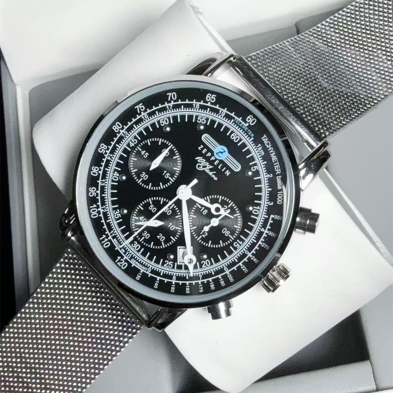 2026 New Collection Zeppelin M - огляд і ціна Stainless Mesh Band